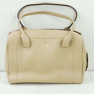 Kate Spade Tan Leather Handbag Tote Purse